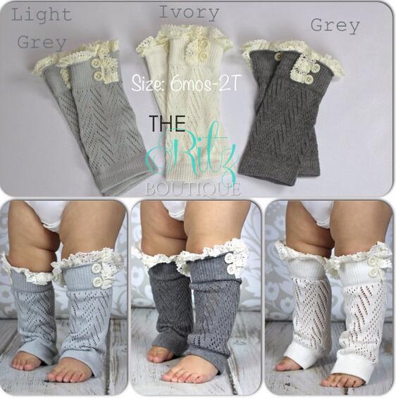 baby girl Lace boots socks Buttons leg warmers leggings Cotton Socks baby girls Christmas stockings Tube Socks