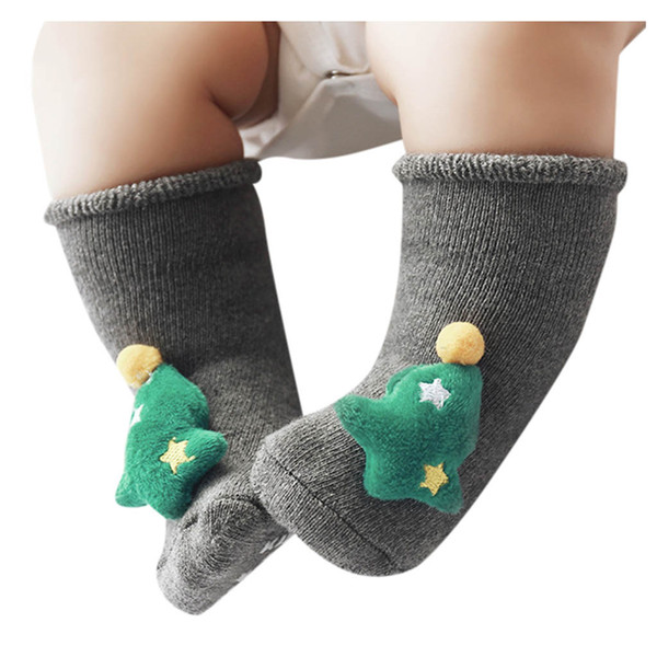 Baby Newborn Socks Cute Christmas Socks Santa Infant Kids Baby Newborn Toddler Boys Girls Winter for Chrismas C