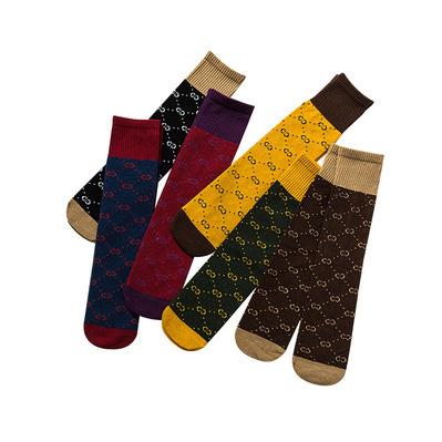 Children Brand Over-the-knee Socks Children Designer Casual Plaid Print Socks Kids Student Football Sock Boys Girls Fashion Socks