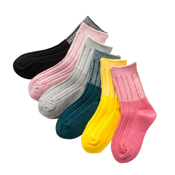 Kids Socks 2019 Baby Boys Girls Autumn Winter Sock Toddler Cotton Knitted Socks