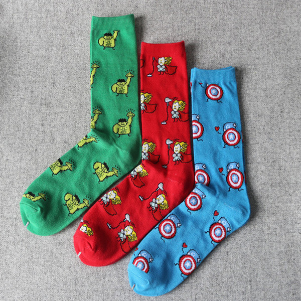 Cosplay superhero socks Cartoon sock for Christmas Halloween Cosplay Prop Costumes Sport sock A-609