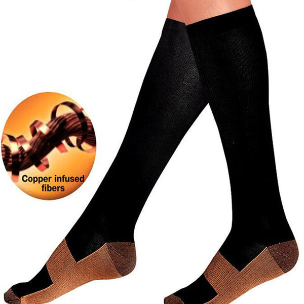 Comfortable Relief Miracle Copper nylon Anti-Fatigue Compression Socks Unisex Women Men Anti Fatigue Magic socks C109