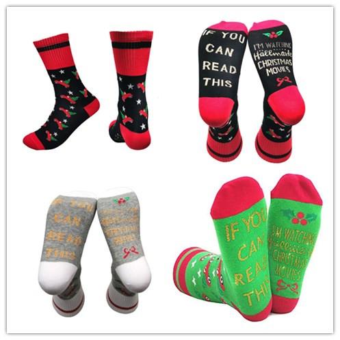 Christmas Movies Socks Christmas Stocking I'M WATCHING CHRISTMAS MOVIES Funny Socks Winter Warm Soft Long Socks for Children Adults