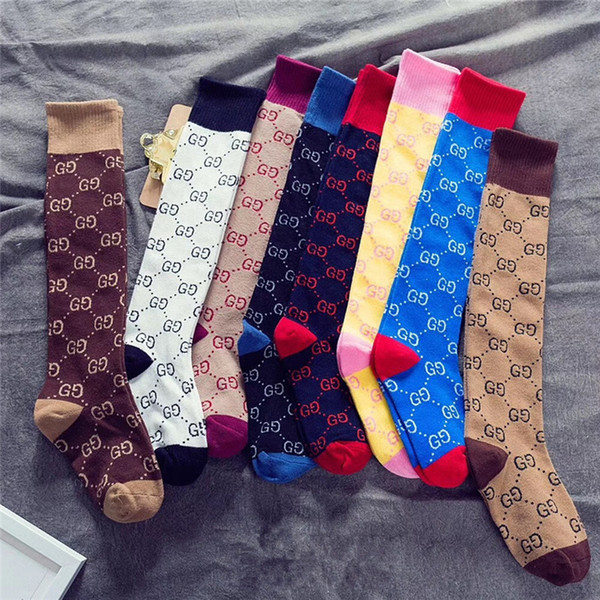 Teenager Girls Socks Fashion Autumn Winter Children Medium Stockings High-end Letter Cotton Socks Japanese Style Students Warm Stockings 5C