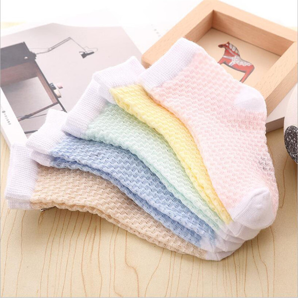 5pairs/set Children's Socks For Kids Summer Mesh Cotton Kids Sport Socks For Baby Boys Toddler Baby Girls Children