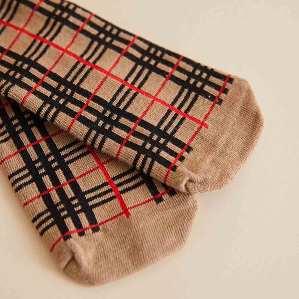 2020 Kids Luxury Socks Fashion Children Designer Casual Plaid Stripes Socks Kids College Style Sock Spring Trend Top Quality