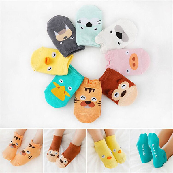 Baby Cotton Floor Socks Kids Non-slip Socks Newborn Infant Cartoon Animal Printed Socks Toddler Halloween Christmas Sock