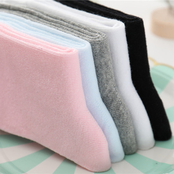 1 Pair Baby Girl Boy Socks Children Cotton White Black Gray Short Sock Toddler Boys Sports Soft Socks 2-12Y Kids Spring Autumn