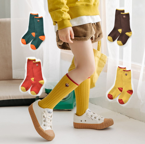 Socks Luxury Designer Brand Socks Luxury Designer Brand Women Socks Knitting Knee Cotton Children Street Embroidered stockings for boys and