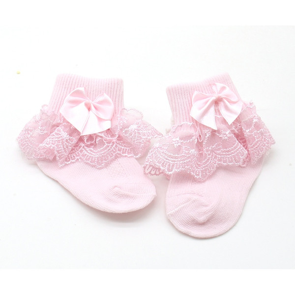 2020 Sweet Breathable Cotton Lace Ruffle Princess Mesh Socks Children Ankle Short Sock White Pink Baby Girls Kids Toddler new .