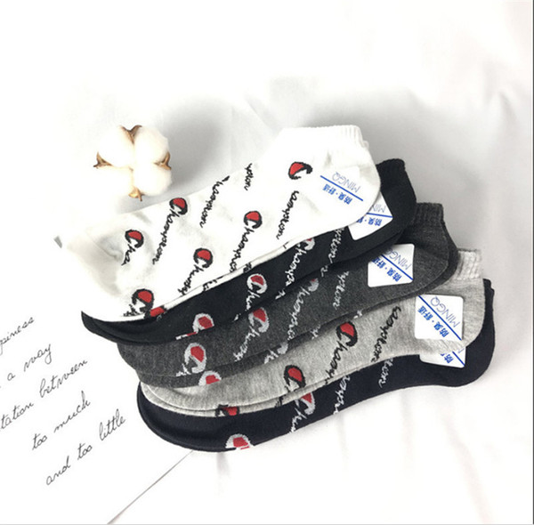 Champion Socks with Tag Basketball Sport Socks High quality Anklet Letter Printed Athletic Sock Couple Medium Tube Summer Stockings C41207