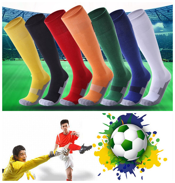 Adults and Children Padded Towel Bottom Skid Wear-resistant Deodorant Breathable Sweat-absorbent Long Tube Soccer Socks