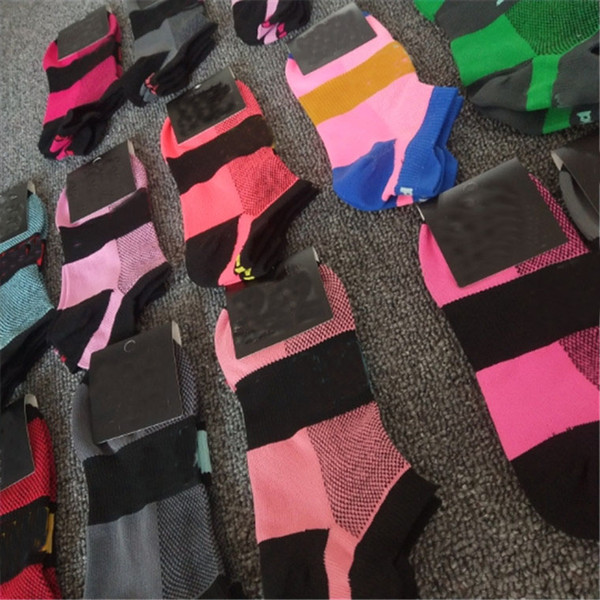 Pink Black Multi Colors Ankle Short Nylon Scoks Women Girls Sports Socks Boat Ankle Skateboard Fast drying Socks With Tag Fast DHL Shipping