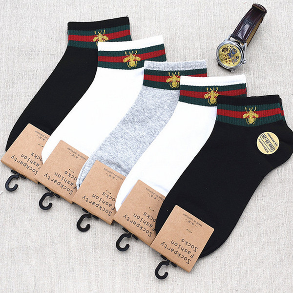 New Arrival Bee Cotton Ankle Socks Women Men Casual Sport Socks Breathable Mix Color Wholesale Price