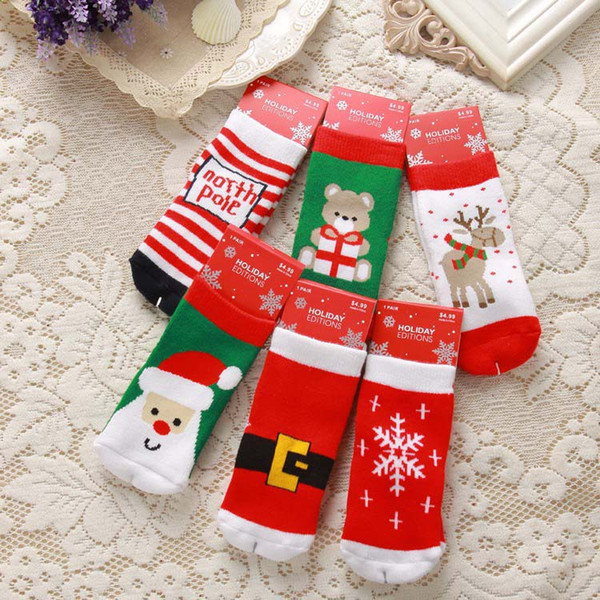 Christmas Socks For Kids Boys Girls Ankle Childrens Autumn Winter Best Baby Socks Children Clothes Kids Clothing C15335