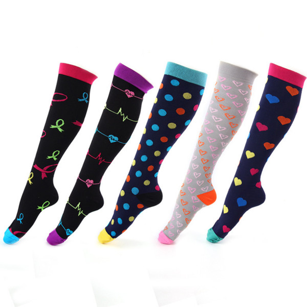 Professional Compression Socks Sports Stretch Socks Breathable Travel Activities Fit for Nurses Travel Sport Socks ZZA1917 300Pairs