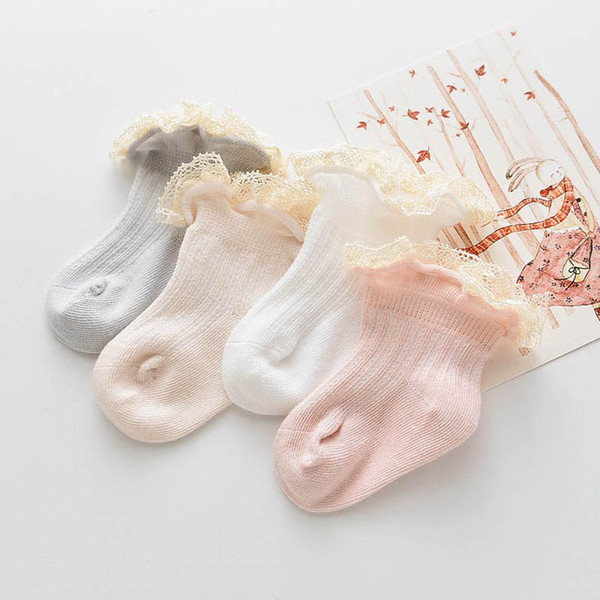 New 2020 lace baby socks princess newborn socks sweet toddler socks cotton baby ankle sock baby girl clothes newborn gift B338