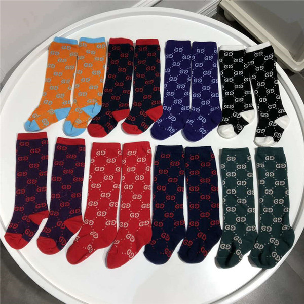 Baby Socks Kids Designer Socks 2019 New Girls Cotton Monogrammed Stockings Children High Quality Fashion All-match Warm Christmas Socks Gift