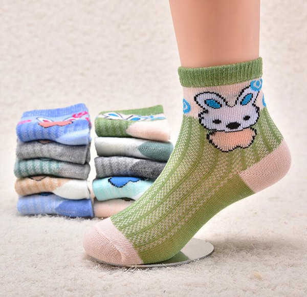 2017 New Arrival Boys & Girls Autumn & Winter Knitted Cartoon Socks Kids Cotton Soft Socks Baby Candy Color Brand Socks