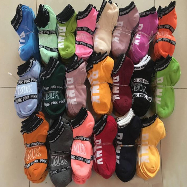 Multicolors Pink Ankle Socks Sports Cheerleaders Short Sock Boys & Girls' Cotton Sports Socks Pink Skateboard Sneaker Stockings Fast