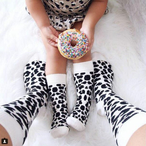 1-3 years old Cotton Spring Winter Autumn Baby Girls Boys Kids Socks Children Leopard Adult Socks Christmas