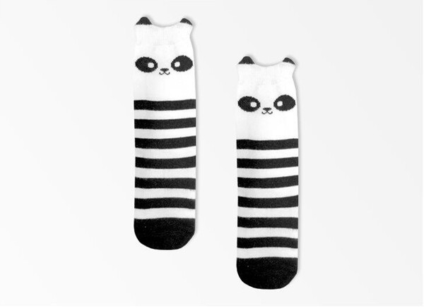 Fashion Kids Lovely 3D Animal socks Baby Boy Girl Leg Warmers stocking Cotton Owl Panda Totoro image Free Shipping