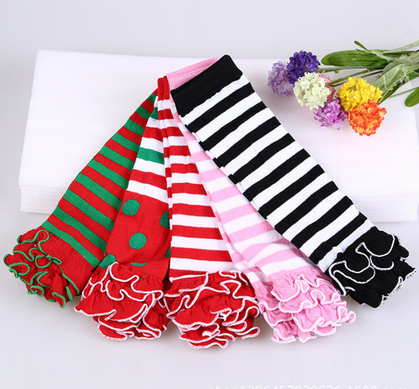 2016 Hot Baby Leg Warmers Striped Kids Leg Warmers Girls Stocking Leg boot cuff Christmas gift