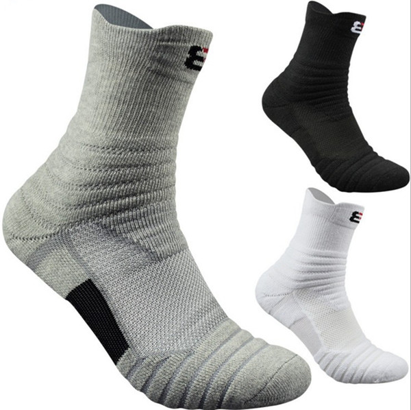 Professional Elite Basketball Socks Medium Long Knee Athletic Sport Socks Men Fashion Compression Thermal Socks wholesales top quality