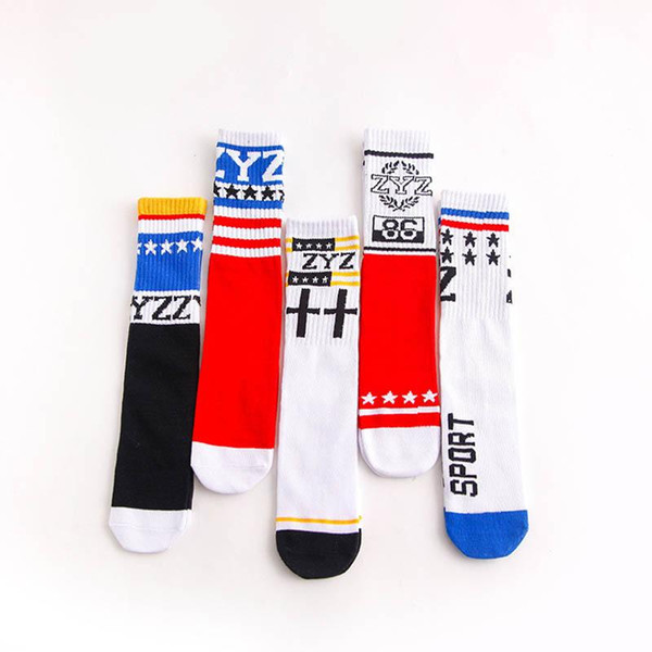 Fashion Children Socks Kids Socks cotton student Athletic Knit Knee High Socks Casual girls Sock kids designer clothes boys clothing