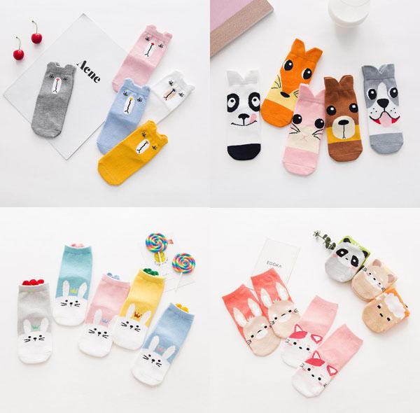 Autumn Winter Kids Cartoon Cute Socks Baby Boys Girls Soft Cotton Socks Candy Color Babies Children Leg Warmers Sock A133