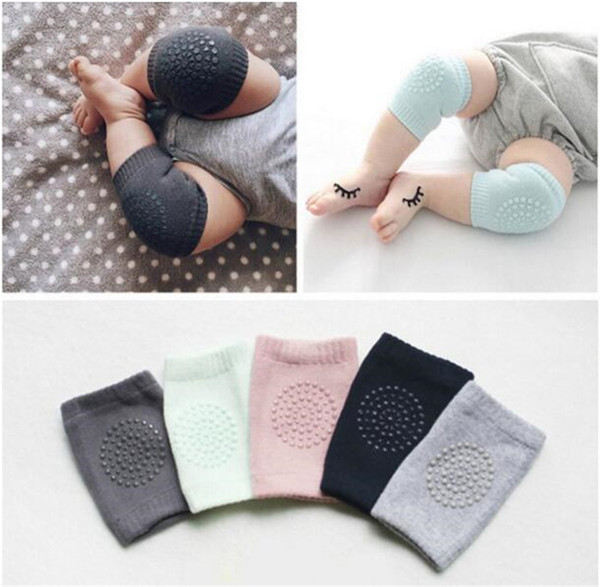 Baby Kneecaps Knee Pads Kids Anti Slip Crawl Knee Protector Baby Leg Warmers Safety Protector Kids Kneepad Crawling Elbow Cushion Y197