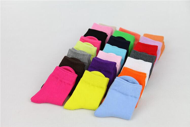 (12pairs/lot)new arrived! 4-6 year kid's solid color 100% cotton children sock