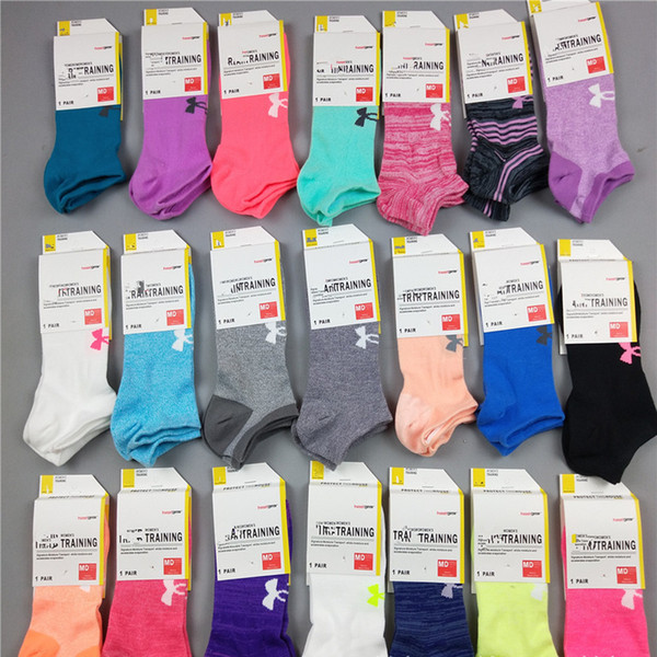 UA brand Unisex girl Socks Ankle Skateboard Socks Football kids Cheerleaders Socks Boat Short Sports LE267