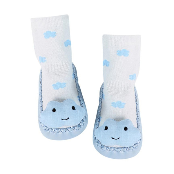 shaunyging # 4027 Infant Baby Girls Boys Comfortable Cute Cartoon Socks Anti-Slip Slipper Socks