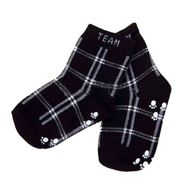 Baby Boys Infant Cotton Plaid Socks Anti-slip Children\'s Fashion Retro Socks