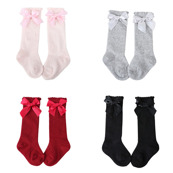 New Kids Girls Big Bow Soft Cotton Lace Baby Socks Kids Beautiful Comfortable Socks 2019