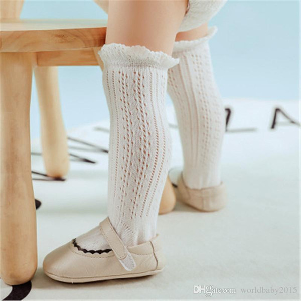 2019 Summer 0-4Years Cute Baby Boys Girls Cotton Mesh Breathable Soft Socks Newborn Infant Non-slip Long Socks Kids Knee High Socks