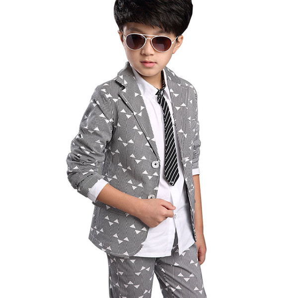 kid formal children jacket pants classic suit clothing set 3pcs /set ( blazer & pants and shirt ) for Boy Suit Clothing Set