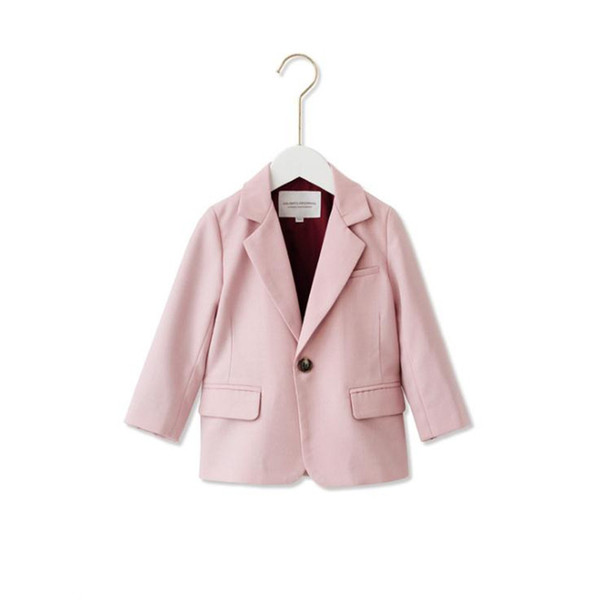 Spring Woolen coat Baby Girls clothes Baby girls wool coat Superior quality children's Pink Suit double faced woolen coat.