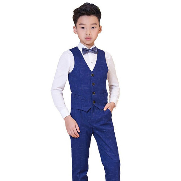 Suit For Boys Children Prince Stage Performance Formal Suit Wedding Birthday Flower Boys School Suit ceremony chorus costume N89