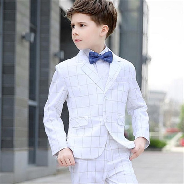 High quality new Korean boy's white suit. Children's small suit. Flower girl dress boy presides.