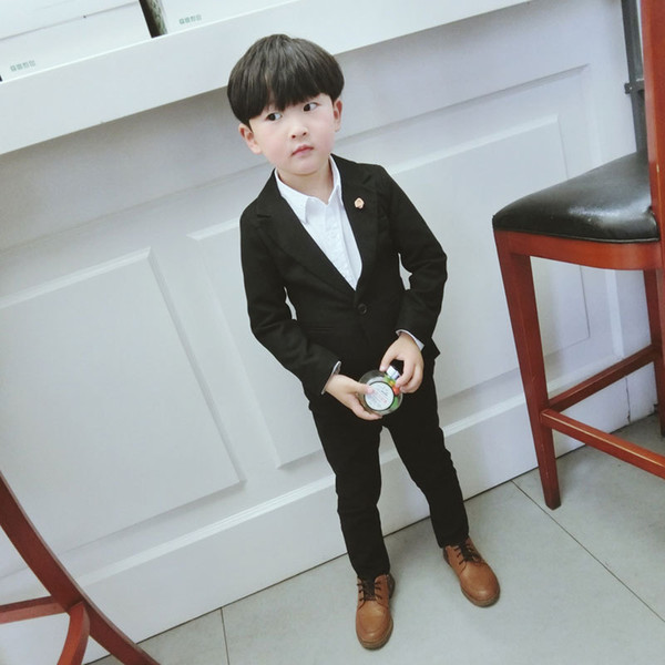 New Boys Formal Suits for Weddings England Style 3-15 year Child Black Formal Party Tuxedos kids Formal Suits