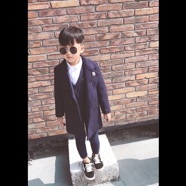 Boys 3 pcs/set Blazer+Pants+Vest Wedding Suits for Boy Formal Suit Boys wedding suit Kid Tuxedos boy Outfits 3pieces