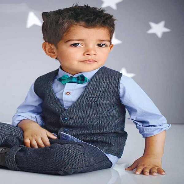 Suit For Boys Children Spring Gentleman Denim Suit For Boy Formal Kid Wedding Clothes Elegant Boy Evening Clothing Party