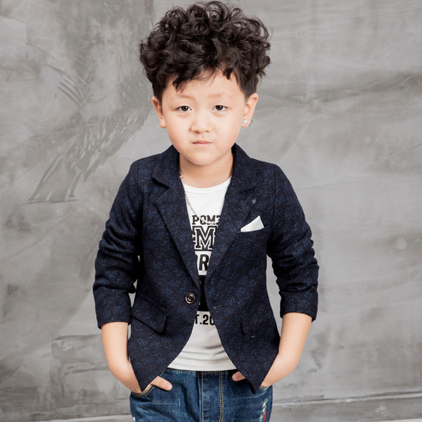 2019 New Children Boys Blazers Fashion Form Suit for Boy Kid Floral Blazer for Party School Street for 2-10 Years