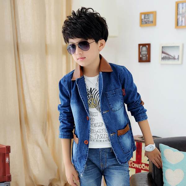 boys blazer Spring And Autumn New Style Years Children's Clothes Big Boy Cowboy Suit big boy blazers