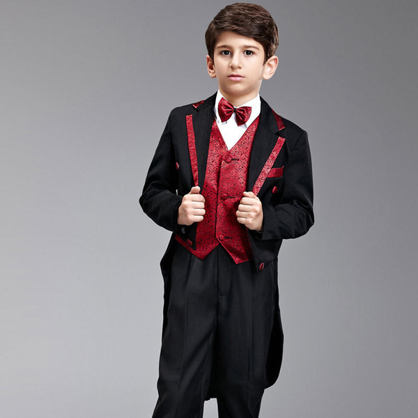 Kids Children Boys Formal Wedding Piano Performance Tuxedo Suits boy Blazer Mariages Dress Costume Enfants Garcon Blazers