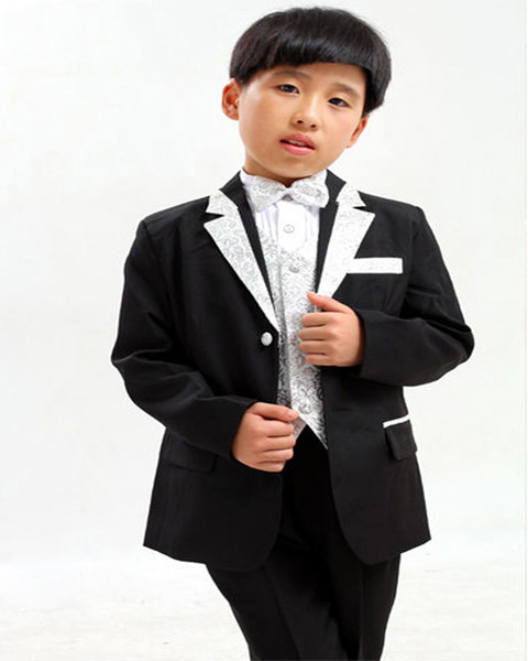 Boys Weddings Suits Kids Prom Blazer Suits Birthday Dress Clothes Children Formal Dress Jackets Waistcoat Vest Pants