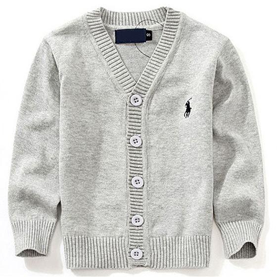 2019 Fashion New Kids Sweater Autumn Children Polo Cardigan Coat Baby Boys Girls single-breasted jacket Sweaters outer wear