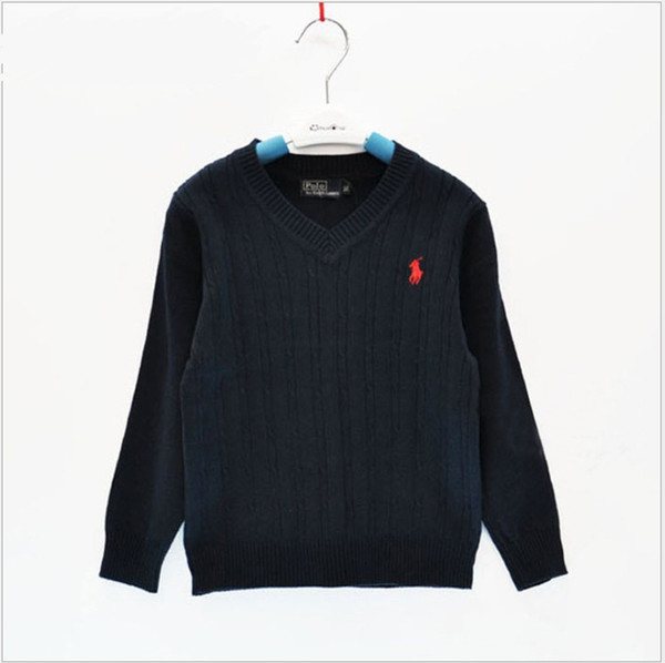 2019 New Arrivals Baby Boys Girls Knitted Pullover Sweaters Brand Clothes Children POLO Sweater Spring Autumn Kids Sweatshirt